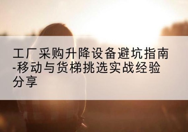 舞阳移动式升降机怎么选-工厂采购升降设备避坑指南-移动与货梯挑选实战经验分享