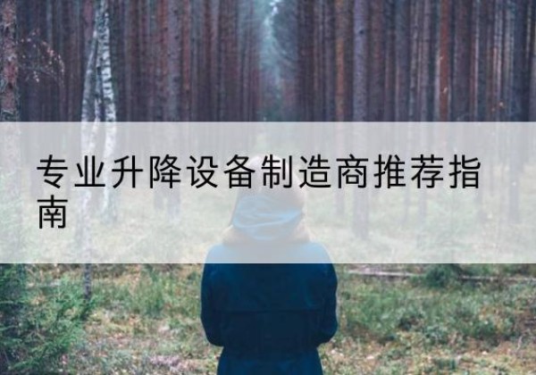 舞阳电动剪叉升降平台厂家-专业升降设备制造商推荐指南